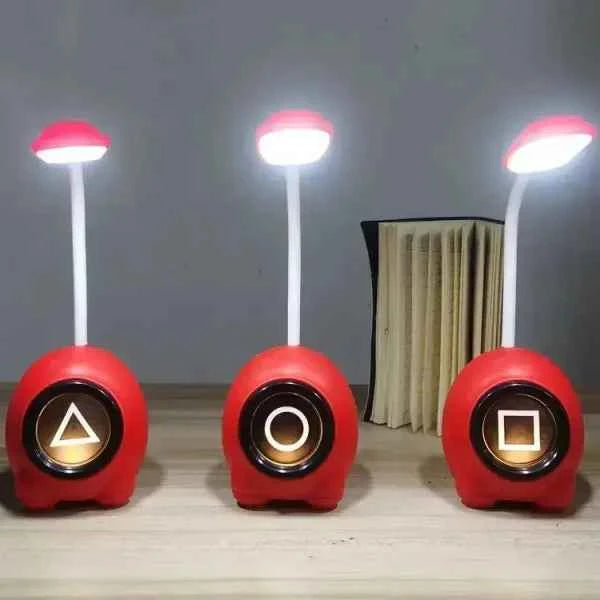 Squid Game USB Table Lamp – Red Color LED Reading Light for Desk, Bedside, or Study