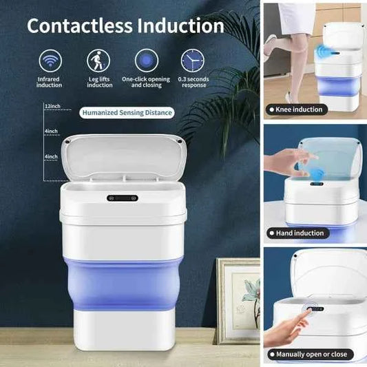 Automatic Sensor Dustbin | Touchless Trash Can | Cell Operated Smart Waste Bin for Home, Kitchen & Office