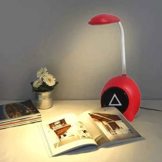 Squid Game USB Table Lamp – Red Color LED Reading Light for Desk, Bedside, or Study